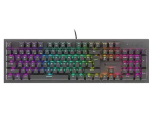 Genesis THOR 303, mechaninė žaidimų klaviatūra, RGB LED apšvietimas, JAV, juoda, laidinė, A tipo USB