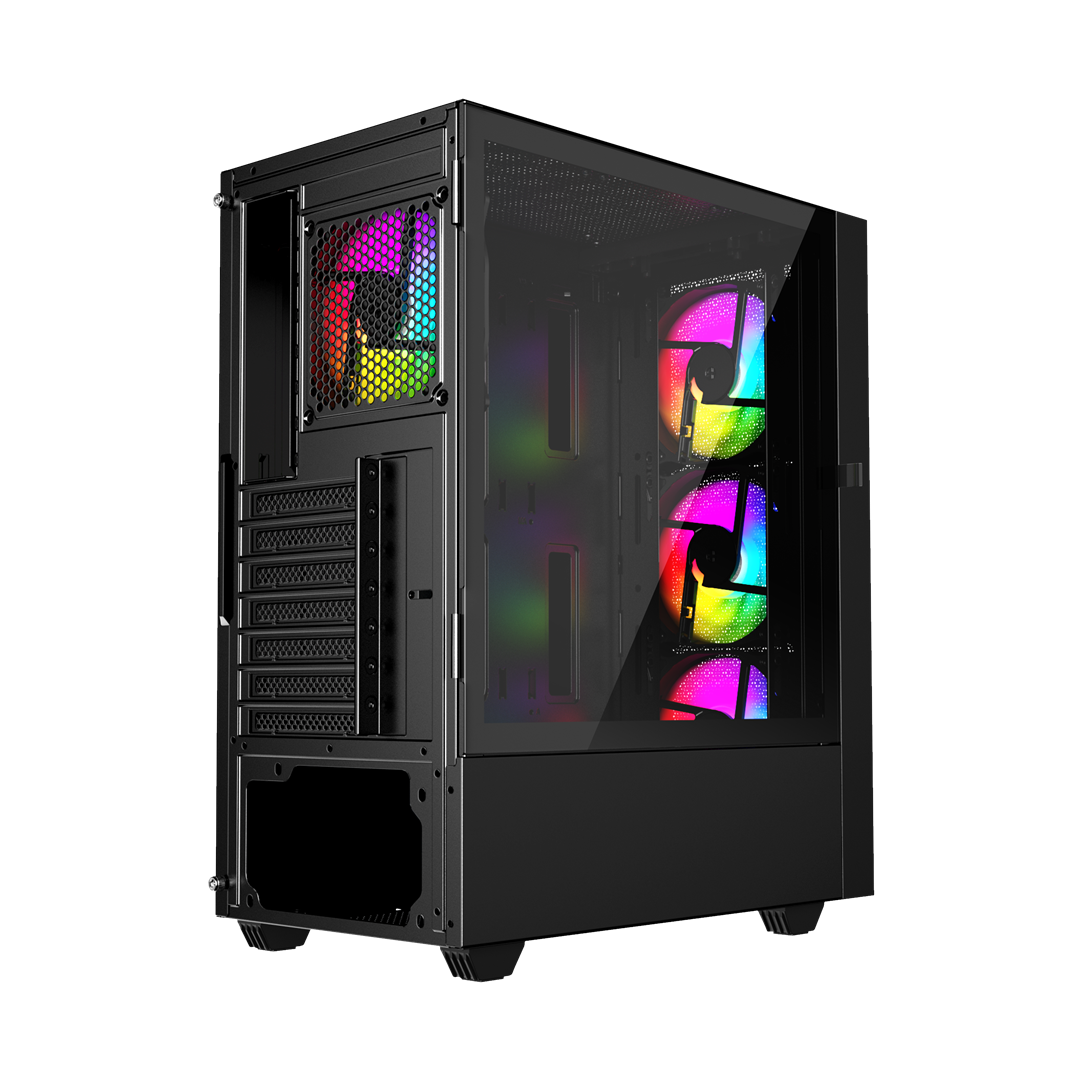 GEMBIRD kompiuterio korpusas Fornax 4000 ATX - ARGB apšvietimas juodas