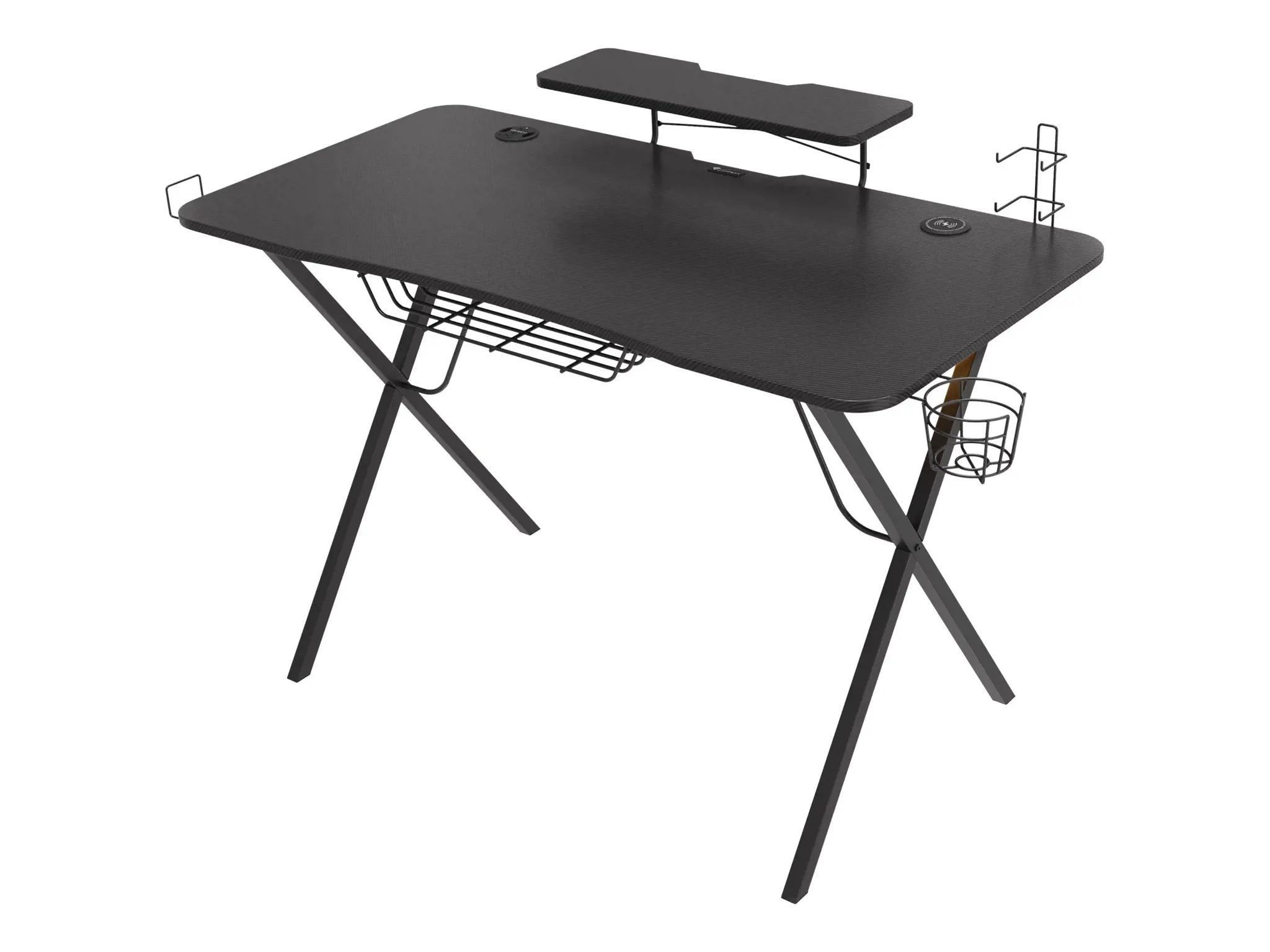 Žaidimų stalas Natec Genesis Holm 300 RGB, Juoda