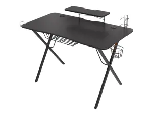 Žaidimų stalas Natec Genesis Holm 300 RGB, Juoda