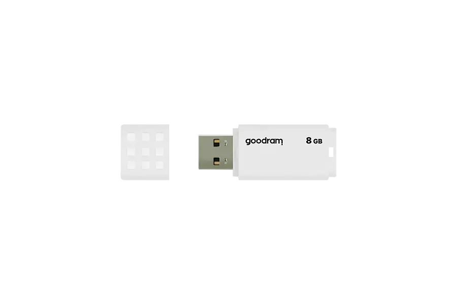 "Goodram UME2", 8 GB, A tipo USB, 2.0, 20 MB/s, dangtelis, baltas
