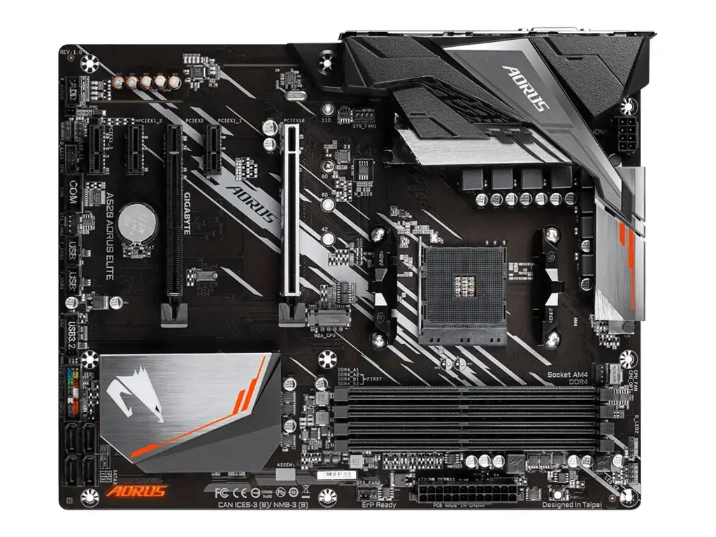Gigabyte A520 AORUS ELITE, AMD, "Socket AM4", 3 kartos "AMD Ryzen™ 3", 3 kartos "AMD Ryzen 5", 3 kartos "AMD Ryzen™ 7", 3 kartos..., "Socket AM4", DDR4-SDRAM, 128 GB