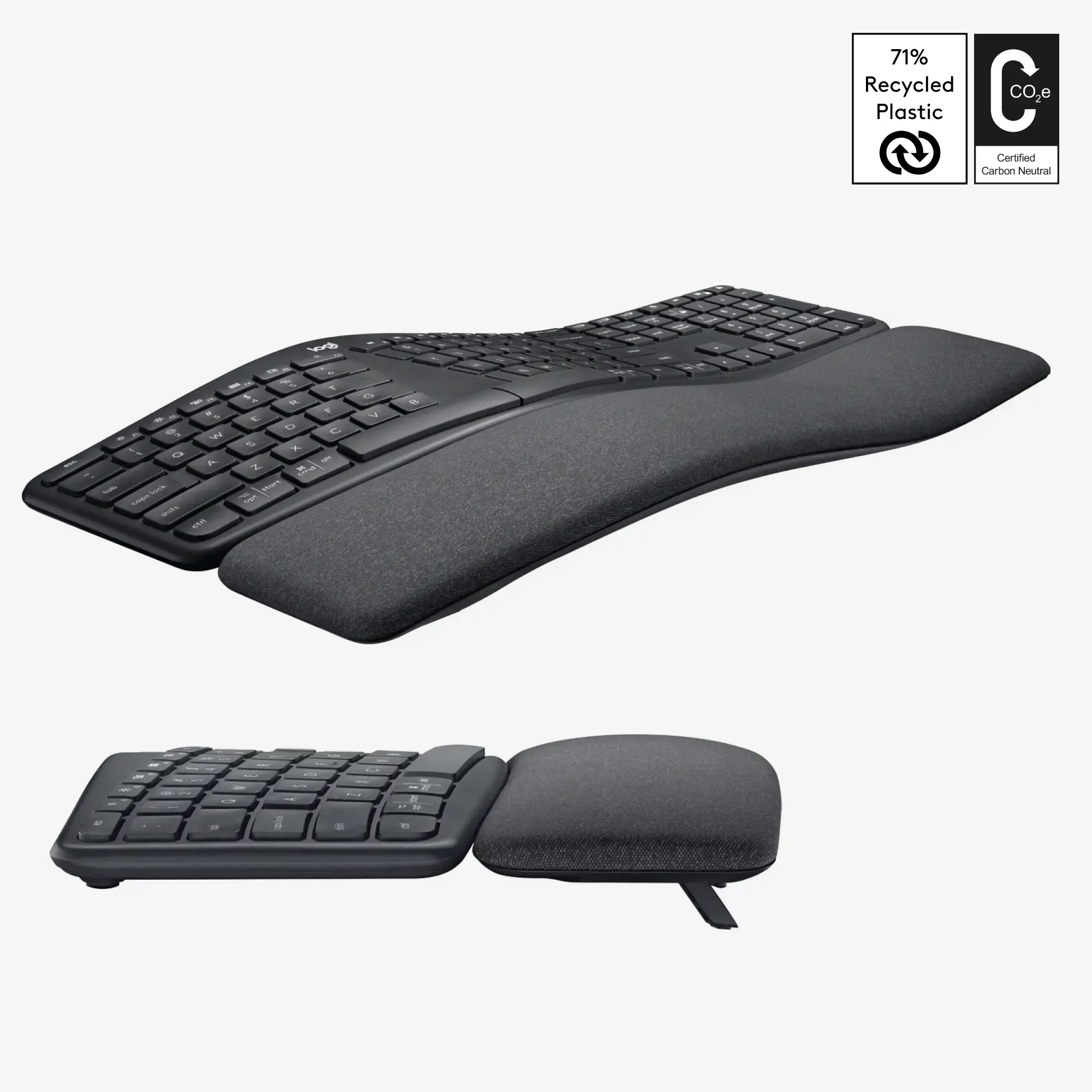 LOGITECH ERGO K860 KLAVIATŪRA - GRAFITINĖ (JAV)
