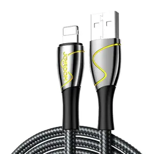 USB ir "Lightning Joyroom" kabelis S-2030K6 2.4A 2 m (juodas)