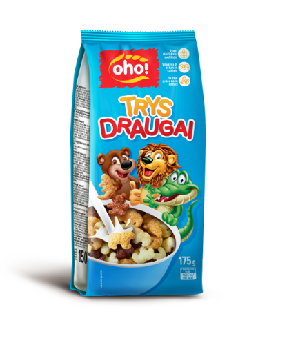 Sausi pusryčiai TRYS DRAUGAI, 175 g