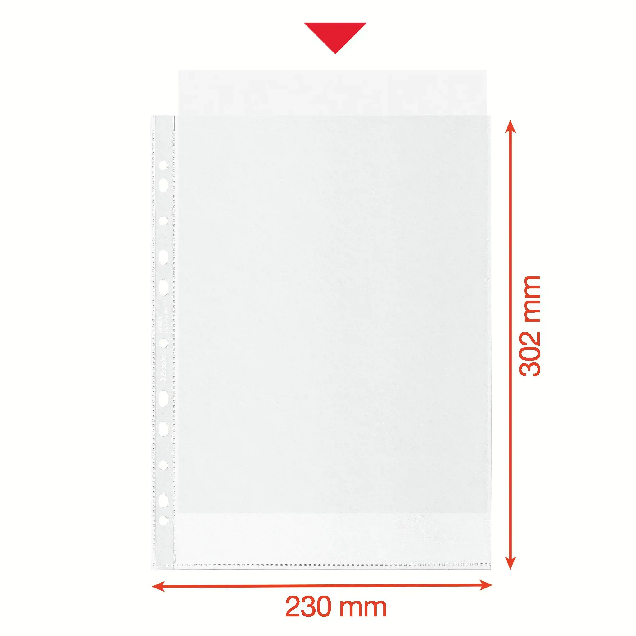 Įmautės dokumentams ESSELTE, A4, 100 mikr.,(pak. -50 vnt.), ekologiškos, matinės