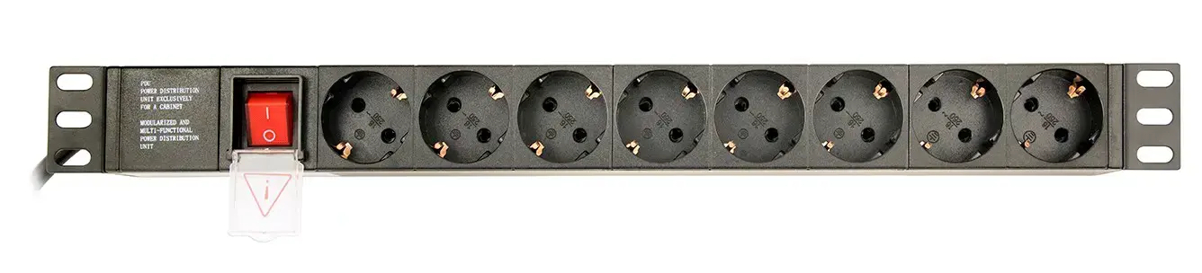 GEMBIRD PDU 8x Schuko 1U 10A 3m C14 kištukas
