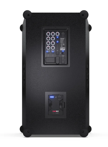 "Sharp SumoBox CP-LS200" didelio našumo nešiojamasis garsiakalbis