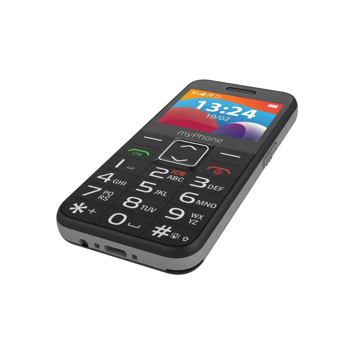 myPhone HALO | 3 LTE | Black | 2.4 " | IPS | 48 MB | 128 MB | Dual SIM | Nano SIM | 3G | Bluetooth | 2.1 | USB version Type-C | Built-in camera | Main camera resolution 0.3 MP | 1400 mAh