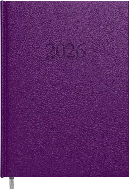 Kalendorius MANAGER Day 2026, A5, PU, violetinė
