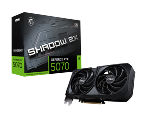 Vaizdo plokštė MSI GeForce RTX 5070 12 GB, GDDR7, RTX 5070 12G SHADOW 2X OC