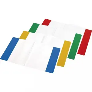 Aplankalas PANTA PLAST, A4, 1vnt., spalvotu krašteliu
