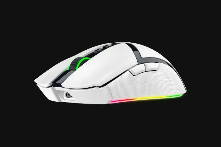 Razer Cobra Pro Belaidė žaidimų pelė RF Wireless + Bluetooth + USB-C, 30000 DPI, Balta