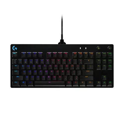 LOGITECH G PRO TKL laidinė mechaninė žaidimų klaviatūra - BLACK - US INT'L - USB - CLICKY