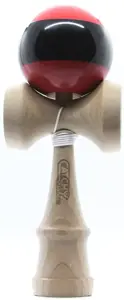 Kendama žaislas, medinis/raudonas