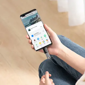 "Baseus Ingenuity" serijos kištukinis adapteris iš C tipo USB į A 3.2 gen 1 juodos spalvos (juodas)