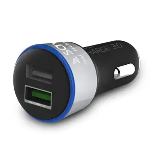 "Savio" automobilinis greitojo įkrovimo įkroviklis Savio SA-06/B 3.0A, 2xUSB