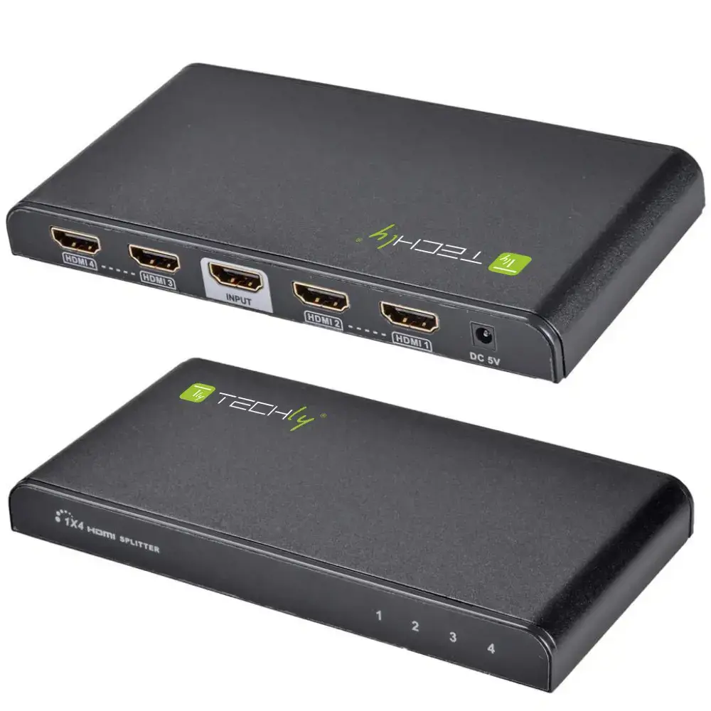 TECHLY 306653 Techly Audio/Video splitter HDMI 1/4 4K 2K 3D