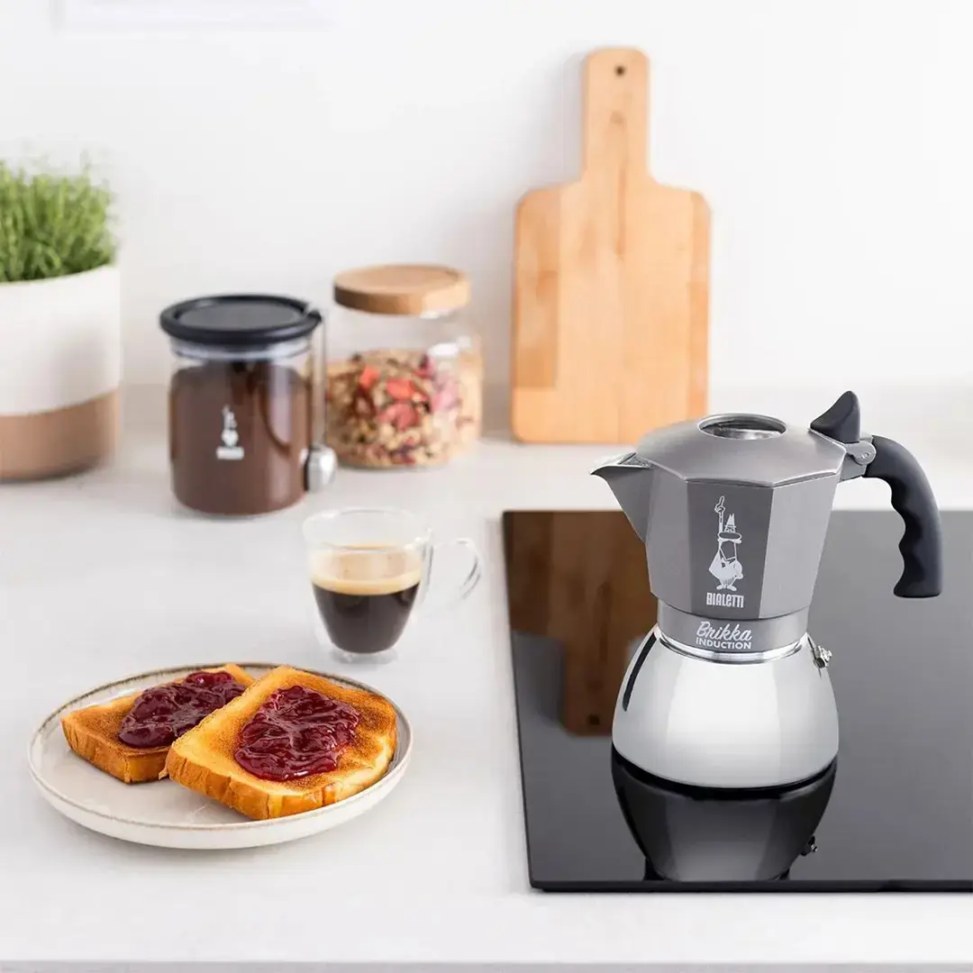 Itališkas kavos puodelis Bialetti Brikka Aliuminis
