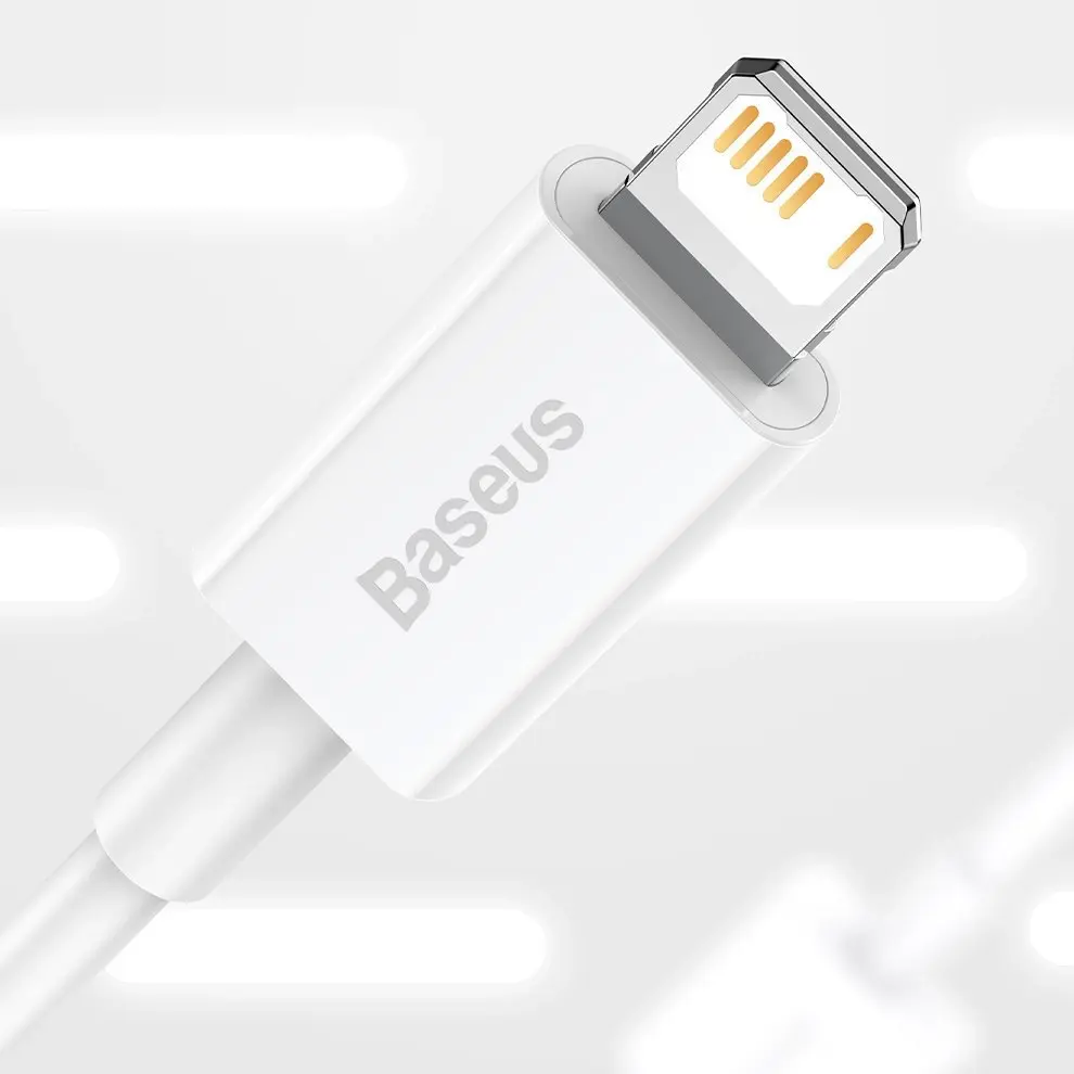 "Baseus Superior" USB - "Lightning" laidas 2,4A 1 m, baltas ( baltas)