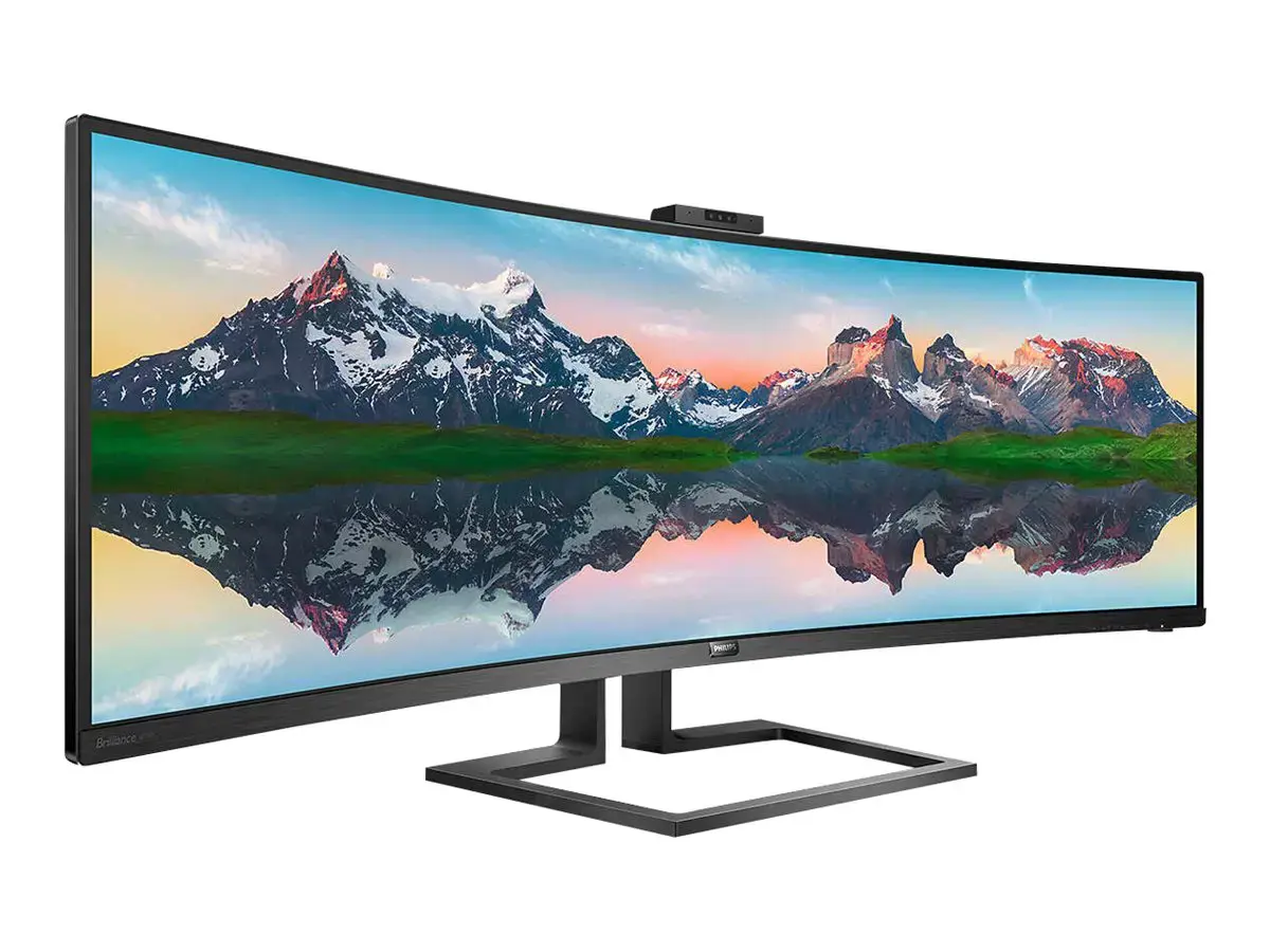Monitorius Philips P Line 32:9 SuperWide curved LCD display 499P9H/00, 124 cm (48.8"), 5120 x 1440 pixels, UltraWide Dual Quad HD, LCD, 5 ms, Black