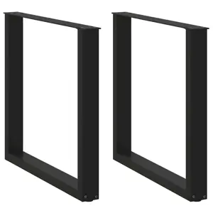 Valgomojo stalo kojelės, 2 vnt., juoda, 80x(72-73)cm, plienas