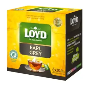 Aromatizuota juodoji arbata LOYD Earl Grey, 20 x 2g