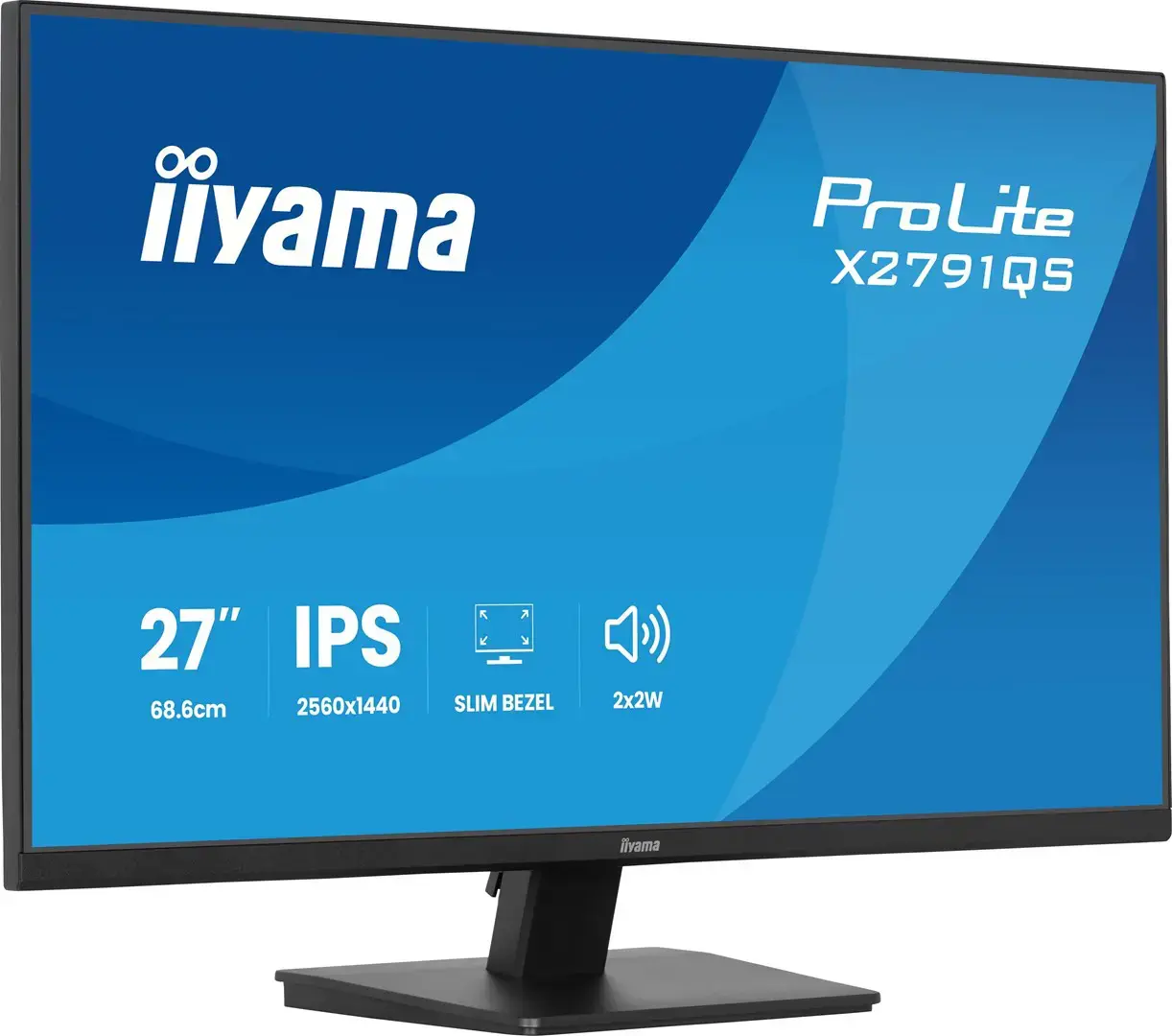 iiyama ProLite X2791QS-B1 computer monitor 68.6 cm (27") 2560 x 1440 pixels Quad HD LED Black