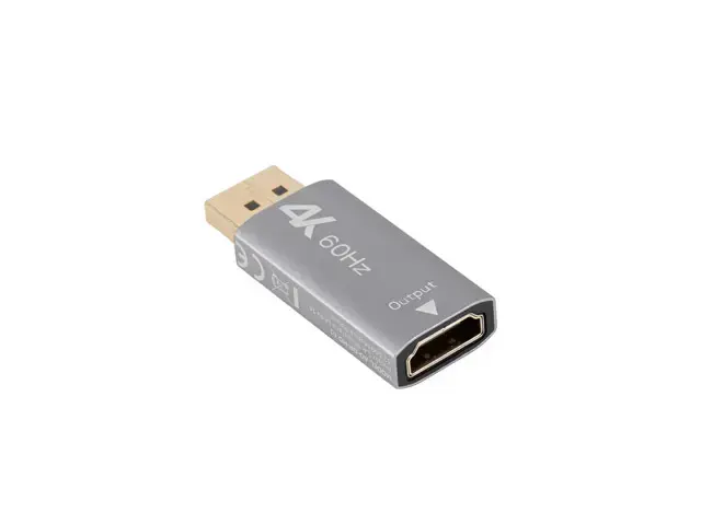 Lanberg Displayport (M) to HDMI (F) Adapter 4K, Silver | AD-DP-HD-01