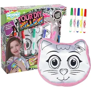 WOOPIE ART&FUN piešimo rinkinys pagalvė kuprinė katė