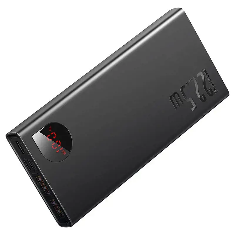 Baseus Adaman Metal power bank with fast charging 10000mAh 22.5W (Overseas Edition 2021) Black (Black)