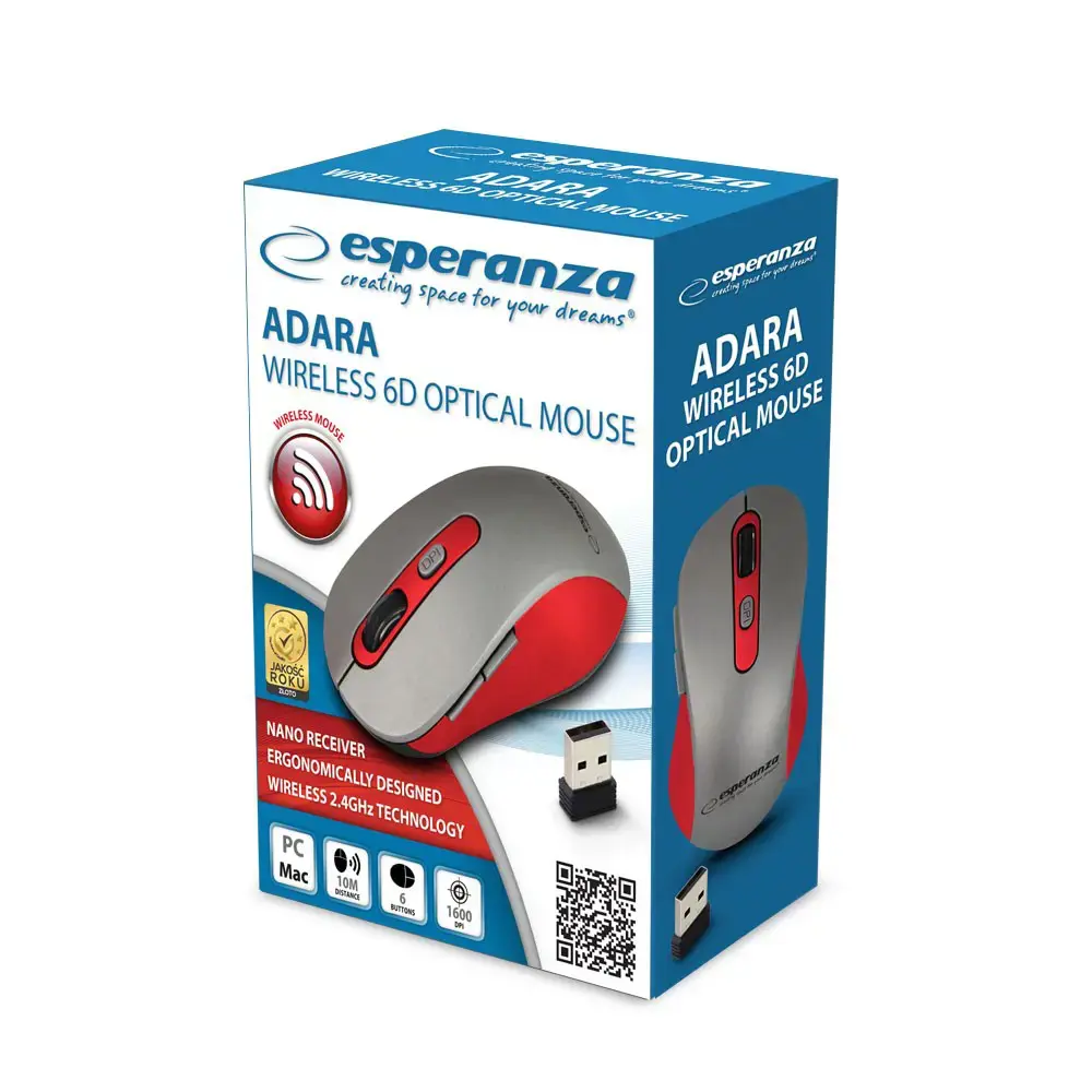Esperanza EM131R 1600DPI Optical mouse