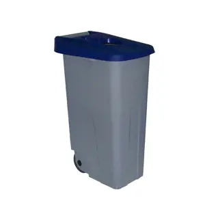 Šiukšlių dėžė su ratukais Denox 85 L 42 x 57 x 76 cm Mėlyna