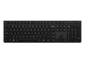 Lenovo 4Y41R64540, Full-size (100%), Wireless, RF Wireless + Bluetooth, Scissor key switch, Black