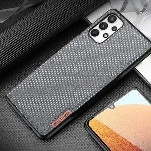 Dux Ducis Fino case covered with nylon material for Samsung Galaxy A32 4G gray