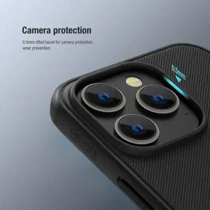 Nillkin Super Frosted PRO Back Cover for Apple iPhone 14 Pro Black (Without Logo Cutout)