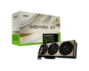 MSI GeForce RTX 5070 12G INSPIRE 3X OC | NVIDIA | 12 GB | GeForce RTX 5070 | GDDR7 | HDMI ports qua…