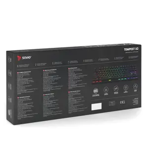 Savio Tempest x2 RGB mechanical keyboard, Outemu RED