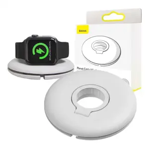 BASEUS  Organizer | AppleWatch charger holder (white)
