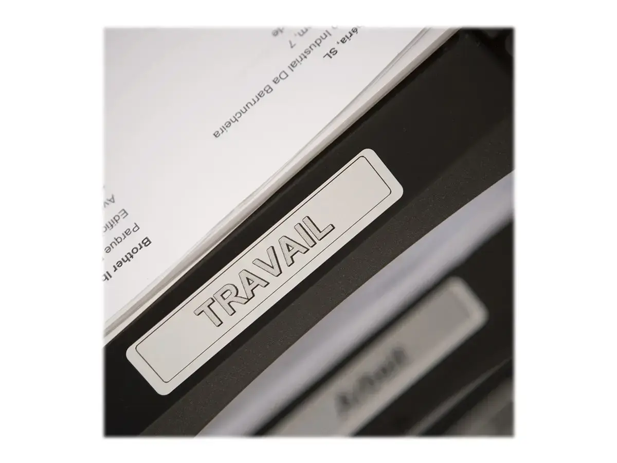 Brother daugiafunkcinės etiketės, juoda ant balto, 400 vnt., DK, baltos, tiesioginio terminio spausdinimo, Brother