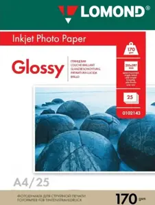 Blizgus Fotopopierius Lomond, A4, 170 g/m², 25 psl.