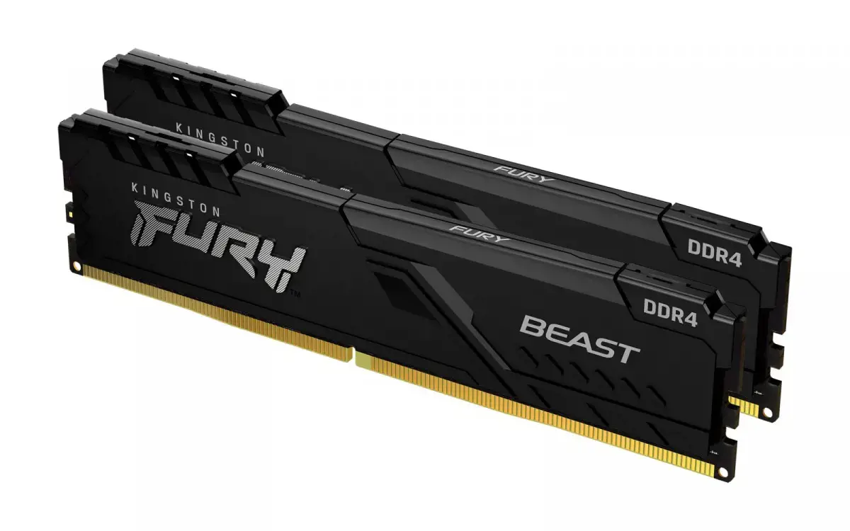 KINGSTON 32GB 3200MHz DDR4 CL16 DIMM atmintinių rinkinys, 2 vnt., "FURY Beast Black