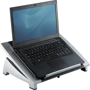 Nešiojamųjų kompiuterių stovas "Fellowes" 8032001 17", pilkas mikropluoštas