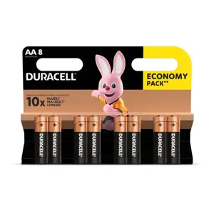 Baterijos DURACELL AA, LR6, 8vnt
