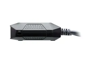 ATEN 2 prievadų USB 4K HDMI kabelinis KVM jungiklis su nuotoliniu prievadų parinkikliu, 4096 x 2160 taškų, 4K Ultra HD, 3,47 W, juodas