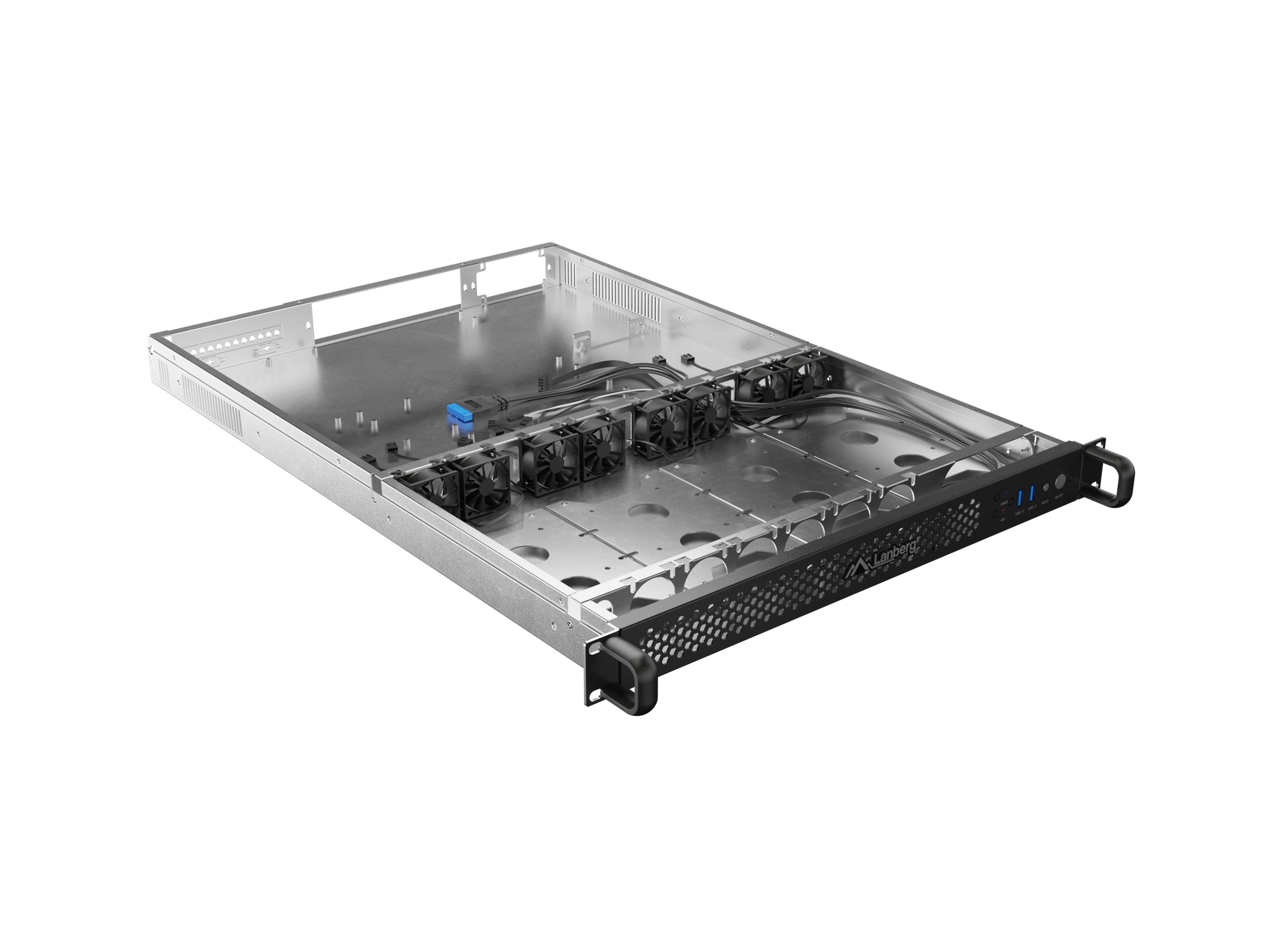 Lanberg Rackmount server chassis E-ATX 650/12 19"/1U | SC01-6501-12B | Black