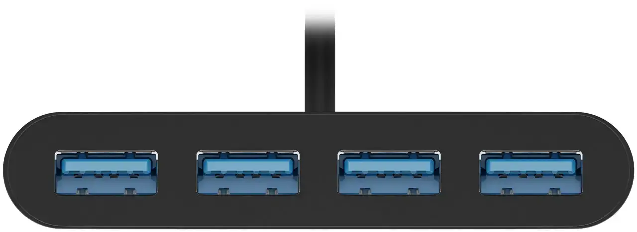 "Goobay" 4 prievadų USB-C daugiaportis adapteris 61073 Juodas, USB-A, C tipo