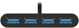 "Goobay" 4 prievadų USB-C daugiaportis adapteris 61073 Juodas, USB-A, C tipo