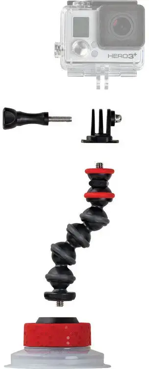 "Joby" prisisiurbimo puodelis "Gorillapod Arm" + "GoPro" adapteris