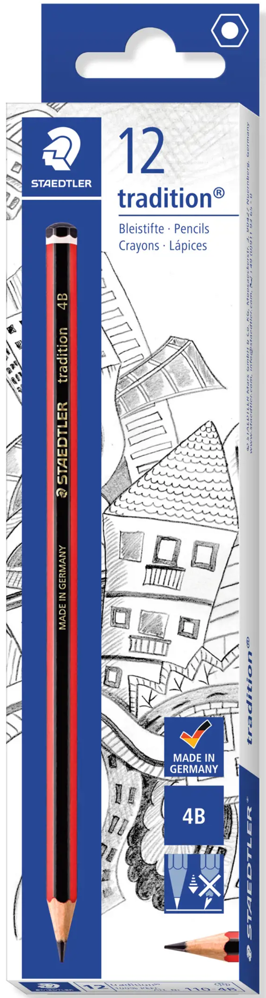 Pieštukas STAEDTLER TRADITION 4B